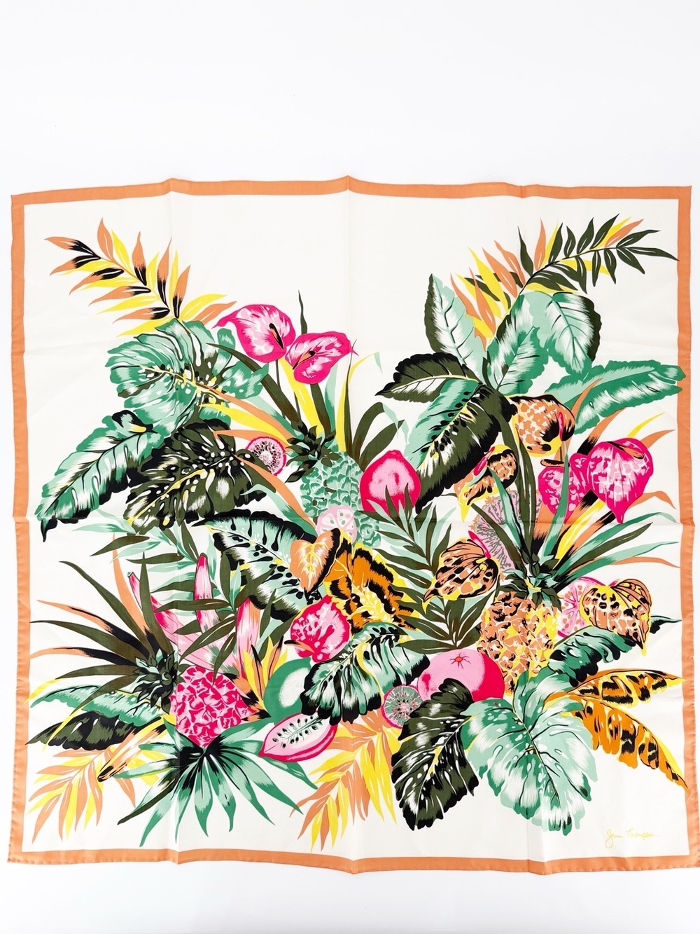 Jim Thompson Silk Scarf Tropical Print